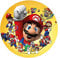 Tortenaufleger Super Mario, rund 20cm Fondantpapier PREMIUM