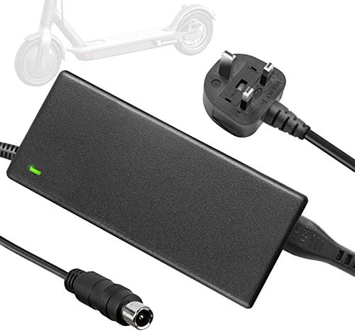 ARyee 42V 2A Electric Scooter Charger, 36V Lithium Battery Pack Charger For Xiaomi M365, Pro 2 Electric Scooter and Ninebot Electric Scooter Moped ES1 / ES2 / ES3 / ES4 (1 Pin to UK Plug)
