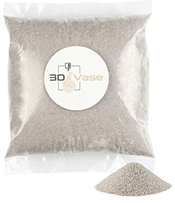 3D Vase Dekosand Farbsand in Grau 1 kg, 3 kg, 5 kg Deko Sand feinkörnig