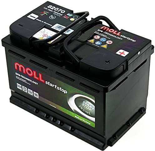 MOLL EFB start/stop Starterbatterie 12V Autobatterie (Moll EFB 82074)
