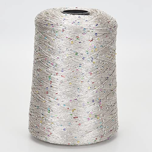 YY18 Sommer-Eisseide, merzerisiertes Garn, spezielles Pailletten-Garn, DIY, handgewebt, Stoffpuppe, Strickwolle, Decke,