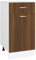 vidaXL Mobile con Cassetto Rovere Marrone 40x46x81,5 Legno Multistrato