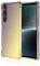 HONLEN Hülle für Smartphone, Compatible with Sony Xperia 1 V Case, (6.5 Inches) Transparent Farbverlauf Design TPU Silicone Handyhülle, Verstärkung mit Vier Ecken Cover Schwarzes Gold