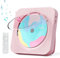Lettore CD portatile con Bluetooth 5.1 Desktop lettore CD con altoparlanti Hi-Fi, telecomando, copertura antipolvere, display LED, radio FM Boombox, USB/AUX per casa, regalo, bambini (rosa)