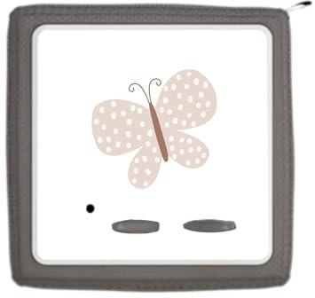 Schutzfolie für Toniebox - Toniebox Schutzfolie - Aufkleber Toniebox - passgenau - schütz ihre Toniebox - hergestellt in Deutschland (Schmetterling, Ohne Glitzer, Toniebox Folie)