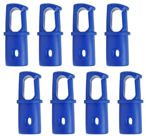 Perfeclan Trampolin-Netzstangenkappen, Trampolin-Stangenkappen, Trampolin-Endkappen, Ersatz, praktische Reparaturen, langlebige Trampolin-Stangenkappen, Menge 8