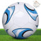 KWJEIULSOQ Fussball, Fussball Kinder Unisex, Offizieller Größe 4 Fußball, Indoor Outdoor Training Football, Fußball Größe 4 für Jugendliche und Erwachsene(Weiß und Blue)