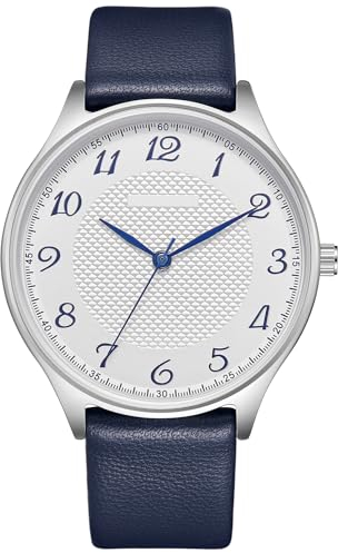 CIVO Herren Uhren Lederarmband Wasserdicht Analog Leder Armbanduhr Klassische Business Quarzuhr Geschenke für Männer