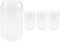 Lot de 4 verres en forme de canette tendance pour , lait, jus, bière, shake, dessert, , 400 ml