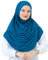 Prien Kopftuch für Damen, Lang Muslim Hijab Frauen, Türkisch Khimar Schal Islamische Kleidung, Konfektionshijab Kopftücher Kleider, Muslimische Sport Head Scarf Set (Türkis)