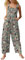 Dungarees Women, Womens Jumpsuit Casual Loose Bib Overalls Elegant Boho Floral Plus Size Wide Leg Jumpsuits with Pockets 01-Gray S