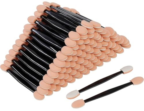UEAVOID 80 pièces Applicateur de Fard à Paupières, jetable, double tête, Pinceaux Brosse Éponge de Ombre à Paupière, Application de Maquillage des Femmes