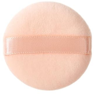 WeddHuis 1 pcs Runde Quaste ultraweiche waschbare und wiederverwendbare Gesichts und Körperquaste aus Velours Nass und Trockenquaste