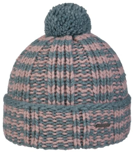 Stetson Valamo Bommelmütze Made in Italy Herren rosa-blau One Size