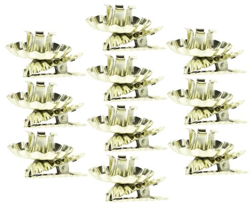 OFFSCH 10stücke Weihnachtsbaum Kerzenhalter Clip Aus Eisen Dekorative Goldene Kerzenhalter Für Festliche Deko Und Stimmungsvolle Atmosphäre