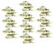OFFSCH 10st Weihnachtsbaum-Kerzen- Weihnachtsbaum-kerzenclip-dekore Dekorativer Kerzenhalter Kerzenständer Weihnachtsbaum-hängeornament Weihnachts-kerzenhalter-Clip Eisen Golden