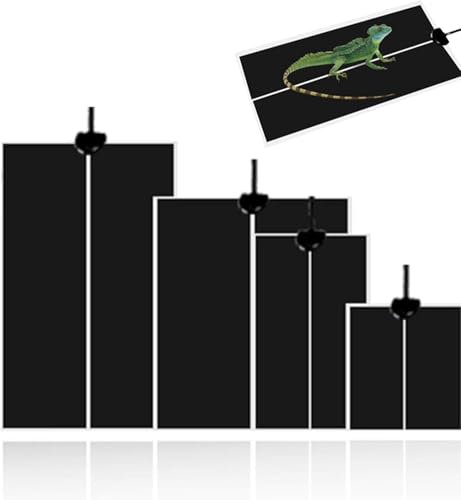 Terrarium Heat Mats Reptile Heating Mat Waterproof Safety Adjustable Vivarium Pet Tank Warmer Mat Pad with Temperature Control Fit for Reptiles Turtle Tortoise Snakes Lizard Gecko Spider Snails 5W