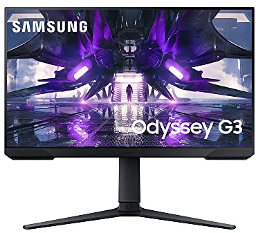 Samsung Odyssey G32A FHD 1ms 165Hz Gaming Monitor with Eyesaver Mode, Free Sync, Height Adjustable Display for Gamer Comfort, VESA Mount Capability
