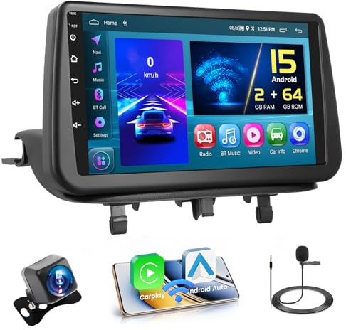 Hikity [2+64GB] Android 15 Autoradio, CarPlay Android Auto Wireless, für Opel Meriva B 2009-2014, 9 Bildschrim Auto Radio, Bluetooth, Mirror Link, GPS WiFi FM RDS SWC EQ
