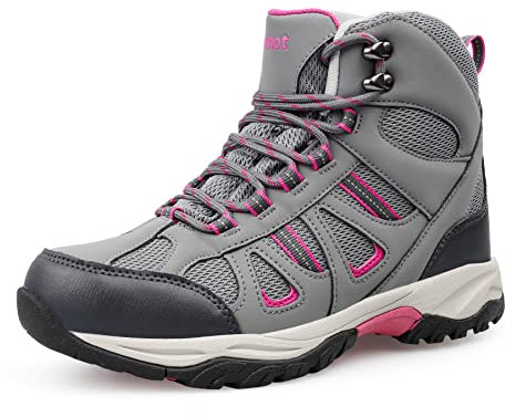 riemot Wanderschuhe Damen Trekkingschuhe rutschfeste Wanderstiefel Outdoor Schuhe Hiking Trekking Boots, gr.40