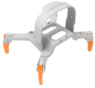 YUULNMOP Faltbare Spider Landewerk Verlängerung & Schutz Kompatibel für DJI FLIP Drohnen - Tragbares höhenverstellbares Fahrwerk Drohne Zubehör (Grau + Orange)