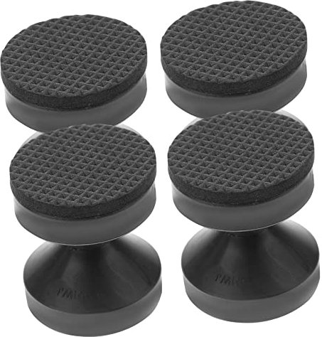 Gatuida 4 Stück Absturzsicherung Für Möbel Tailliert Kopfteilstabilisator Für Die Wand Bettstützstangen Lattenroste Bed Quietschstopper Klappbett Bettrahmen Betten Hochbett Plastik Black