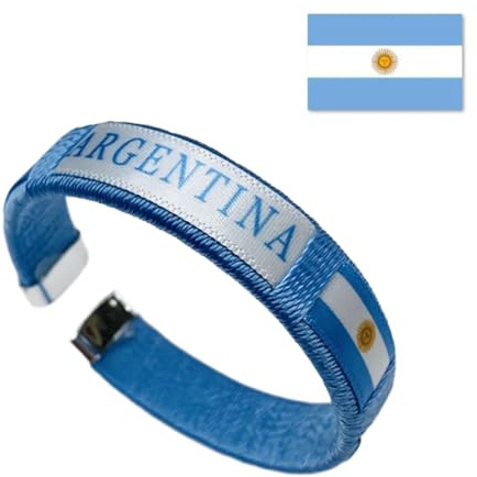 [Wagurum] Country National Color Wristband Football Fan Bracelet Soccer Fan Bangle Country Flag Wristband for Soccer Lovers