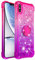 XYZNTMF for iPhone XS Max Phone Case with Ring Holder Glitter Sparkle Shockproof Silicone Bumper Flowing Liquid Quicksand Full Protective Cover for iPhone XS Max Case Girls Women, Pink Purple