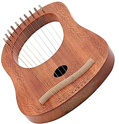 Yardwe Saitige Leierharfe Aus Holz Hand-leierharfe Für Musikliebhaber Kleine Leierharfe Für Anfänger Mit Klarer Klangqualität Langlebiges Musikinstrument Für Entspannung Und Freude