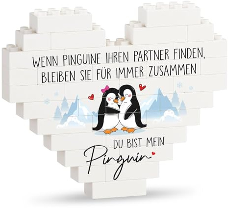 Jahrestag Geschenk für Ihn Sie, Ich Liebe Dich Geschenke für Männer Frauen, Herzförmig Puzzle Ornamente Geschenke für Partner, Hochzeitstag Geschenk, Valentinstagsgeschenk (A)