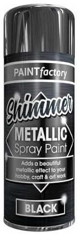 PRICE BEATER Shimmer Metallic Black, Quick Drying, Brilliant Finish, Long-Lasting, Fast-Drying Formula, Versatile, Multi-Surface Compatibility, Ideal for Metal, Wood & Vehicles (1 pcs)