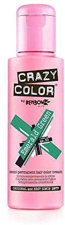 Tinte capilar Semi-Permanente de Crazy Color 100ml (Emerald Green - Verde Esmeralda)