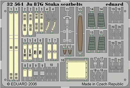 Eduard Accessories 32564 Modellbauzubehör JU 87G Stuka Sicherheitsgurte für Hasegawa Bausatz