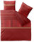 CelinaTex Fashion Bettwäsche 200x200 cm 3teilig Baumwolle, Bettgarnitur für Sommer und Winter, Ganzjährig, Bettbezug, Bettenset, Schöner Wohnen Susan Streifen Ornament Rot Beige
