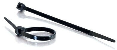 190mm Cable Ties PK100 Black - 88138
