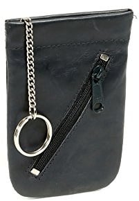 LEAS Schnappschlüsseltasche Schlüsselglocke Echt-Leder