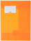 Brunnen 104160440 Sammelmappe FACT!pp (A4, transluzente PP-Folie, mit Gummizug, mit Namensschild) orange