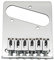 Musiclily 54mm Chevalet Tele Bridge 6 Pontets pour Guitare électrique type Telecaster, Chrome
