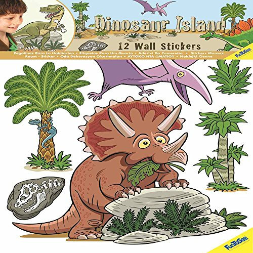 Unbekannt FunToSee Wandsticker Dinosaurier, 12 Stück