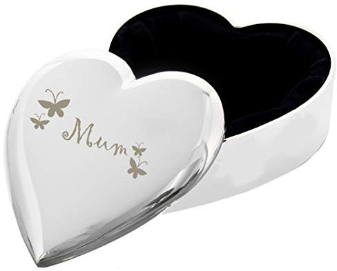 Mum Butterflies Heart Trinket - An Excellent Gift For For Grandma, For Mum, For Her