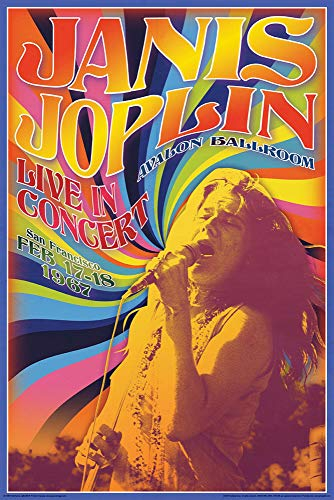 Janis Joplin Poster Live In Concert (61cm x 91,5cm) + Ü-Poster