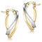 CARISSIMA Damen-Creolen Wave 375 Bicolor - 2.51.1760
