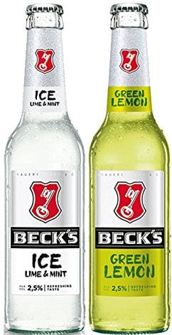 Becks Bier Mix Set - Becks ICE Lime & Mint 330ml (2,5% Vol) + Becks Green Lemon 330ml (2,5% Vol) -[Enthält Sulfite] - Inkl. Pfand MEHRWEG