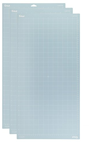Cricut LightGrip Lot de 3 tapis de découpe réutilisables pour travaux manuels avec film de protection, pour papier d'imprimante, vélin, papier cartonné léger, pour Explore et Maker 30,5 x 61 cm