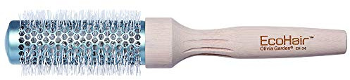 Olivia Garden EcoHair Thermal Profi Bürste antistatische Rundbürste mit ionisierten Borsten Keramikbeschichtetem Körper Durchmesser 34/47 mm, 1 stück
