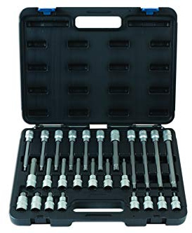 Laser 7599 Spline Socket Bit Set 1/2 D 26pc