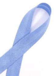 Slantastoffe 5 m Schrägband Baumwolle 15mm 14 Farben (Hellblau)