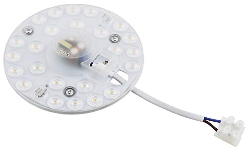 McShine LED Modul Umrüstsatz für Deckenleuchten und Wandleuchten | Magnethalterung, Ø12,5cm, 12W, 1.200 lm, 3000K