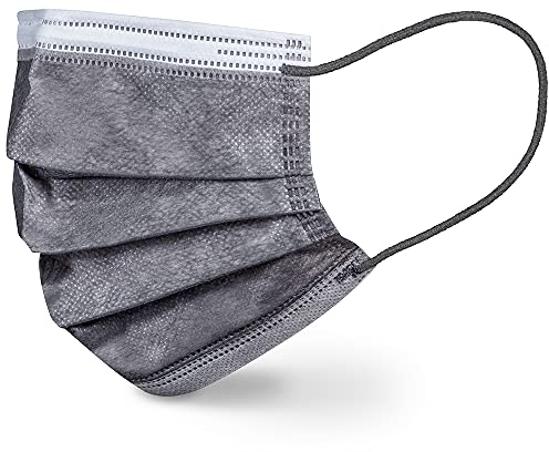 Beurer MM 15 OP-Maske Typ IIR, Made in EU, 3-lagige Medizinische Gesichtsmaske schützt Ihr Umfeld gegen Tröpfchen und Mikroorganismen, wärmeabsorbierend, grau, 20 Stück