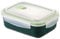 CXJJ lunch box adult Ceramic Bento Box Lunch Box Food Container With Seal Fine Porcelain Rectangular Shape With Dividers （green） Outing at work